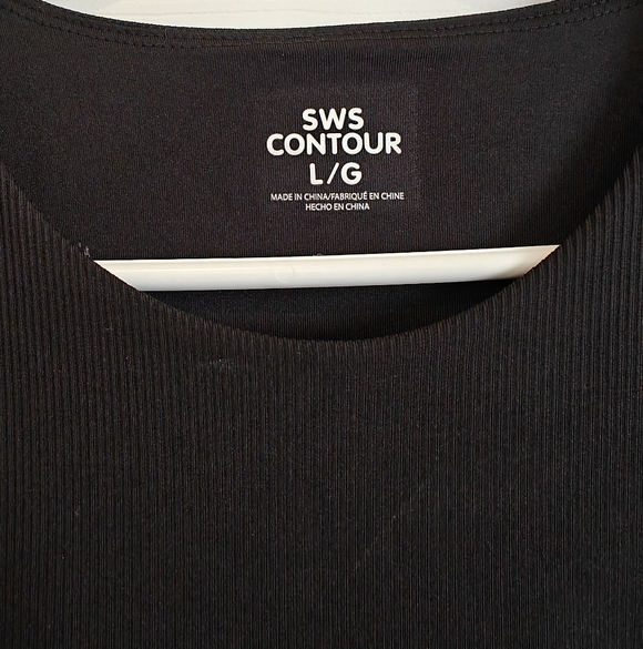 NWT BODYSUIT snap Body Suit Black Shortsleeve - Picture 2 of 5